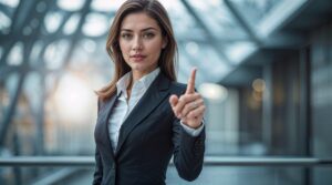 business woman z sukcesami i problemem alkoholowym